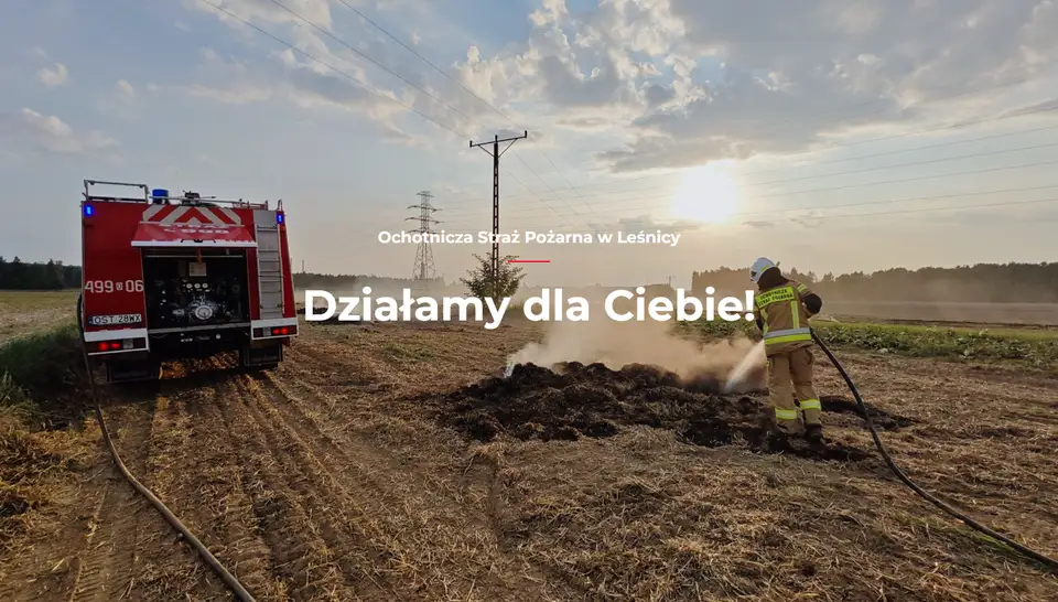 Interwencje OSP Leśnica: usuwanie betonu z drogi i owady w Zalesiu Śląskim