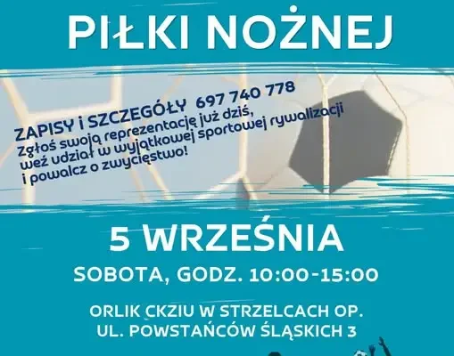 Turniej Piłki Nożnej na Orliku w Strzelcach Opolskich – zapisy trwają