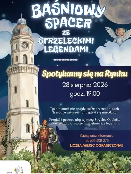 Wieczorny spacer z legendami Strzelec Opolskich – baśniowa podróż po zmroku