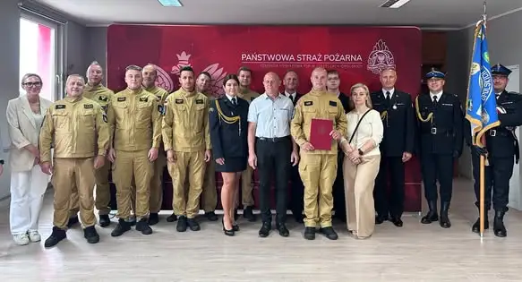 Nowy strażak w KP PSP Strzelce Opolskie złożył ślubowanie