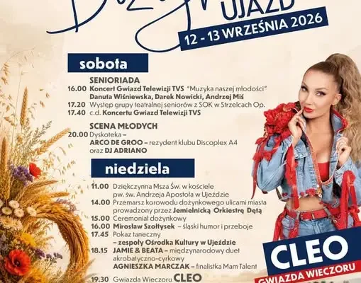 Dożynki Gminne w Ujeździe z Senioriadą i gwiazdami – już w niedzielę!