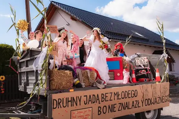 OSP Leśnica zabezpieczała korowód dożynkowy – MDP z ważną rolą