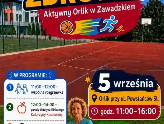 Rodzinny Dzień Sportu i Zdrowia na Orliku w Zawadzkiem