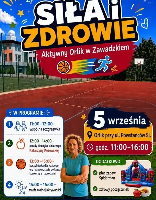 Rodzinny Dzień Sportu i Zdrowia na Orliku w Zawadzkiem