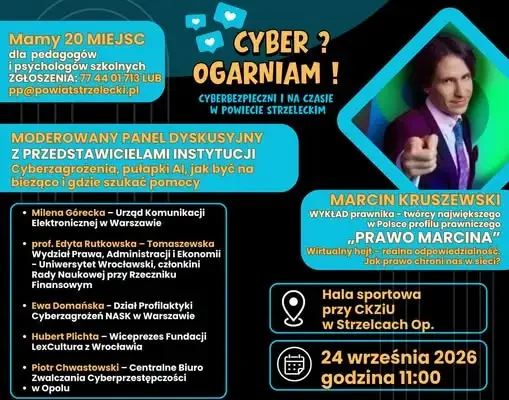 Konferencja „Cyberbezpieczni i na czasie” w Powiecie Strzeleckim – 24 września