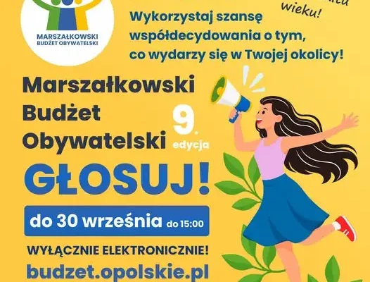 Marszałkowski Budżet Obywatelski Opolskiego: ruszyło głosowanie na projekty na 2027 rok