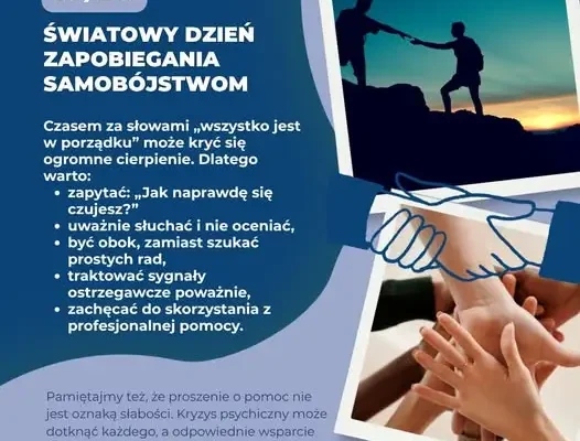 Światowy Dzień Zapobiegania Samobójstwom – 10 września. Rozmowa może uratować życie
