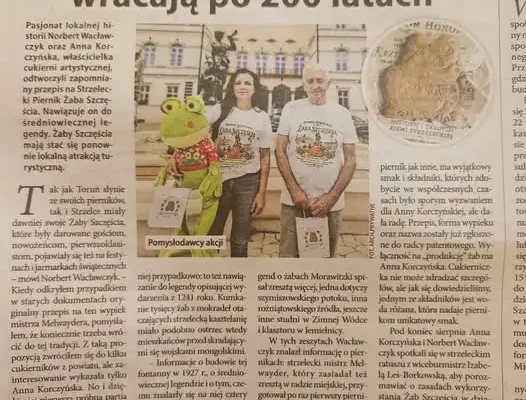 Strzelce Opolskie odzyskują piernikową Żabę Szczęścia po 200 latach