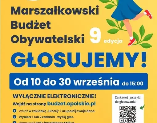 Marszałkowski Budżet Obywatelski Opolskiego: trwa głosowanie na projekty mieszkańców