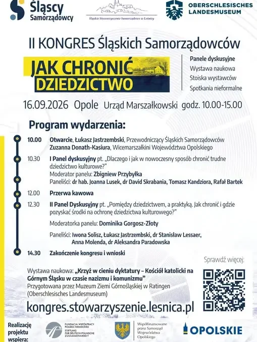 II Kongres Śląskich Samorządowców w Opolu – ostatnia szansa na rejestrację