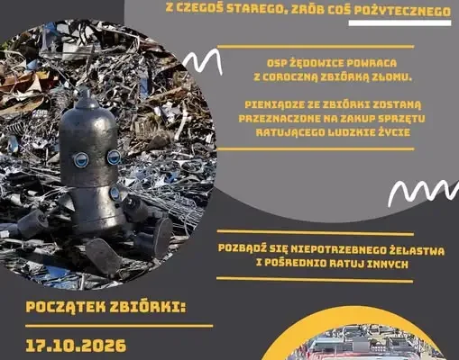 OSP Żędowice organizuje jesienną zbiórkę złomu. Akcja „Złomek” już 17 października
