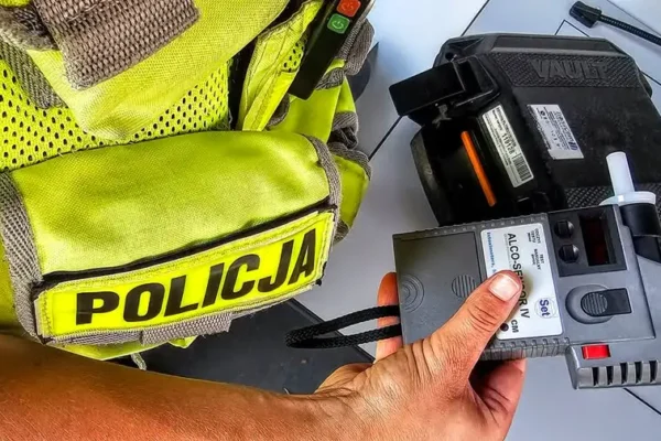 Pijany kierowca na felgach zatrzymany przez policję w Zawadzkiem