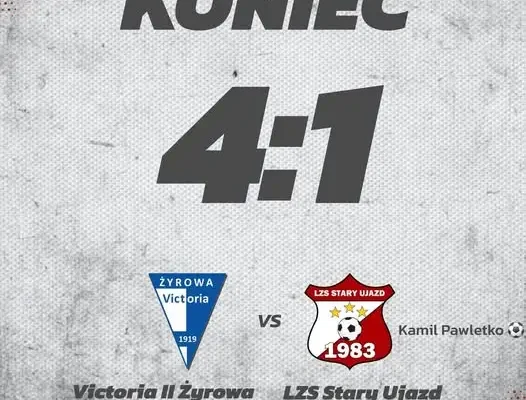 Ujejsce przegrywa 4:1 — jedyna bramka Pawletki