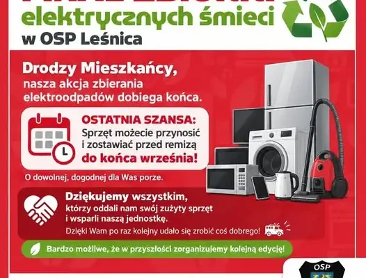 Ostatnia szansa na oddanie elektrośmieci w Leśnicy. Zbiórka potrwa do końca września