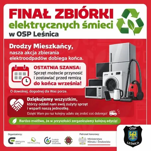 Ostatnia szansa na oddanie elektrośmieci w Leśnicy. Zbiórka potrwa do końca września