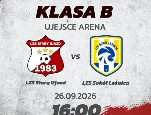 LZS Stary Ujazd zmierzy się z LZS Sokół Leśnica na Ujejsce Arena