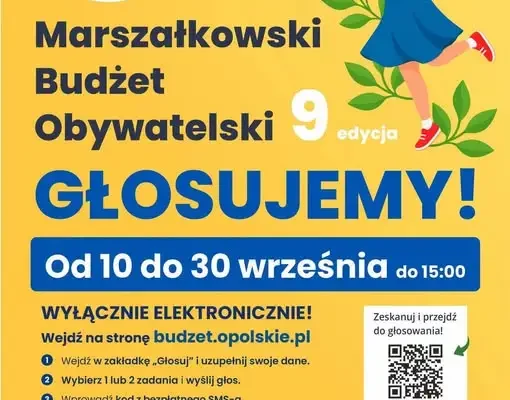 Ostatnie dni głosowania w Marszałkowskim Budżecie Obywatelskim Województwa Opolskiego