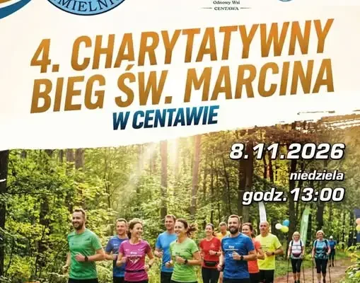 IV Charytatywny Bieg Świętego Marcina w Centawie – pobiegną dla Kingi