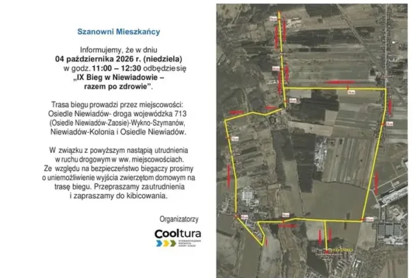 Bieg w Osiedlu Niewiadów – utrudnienia w ruchu i apel do mieszkańców