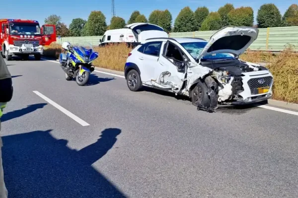 Dwa zdarzenia na A4 w powiecie strzeleckim – kolizja i fałszywy alarm eCall
