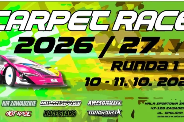 Zawadzkie gospodarzem największej serii wyścigów RC w Polsce – Carpet Race już w ten weekend