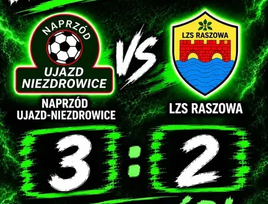 Naprzód Ujazd-Niezdrowice wygrywa 3:2 z LZS Raszowa po emocjonującym pościgu