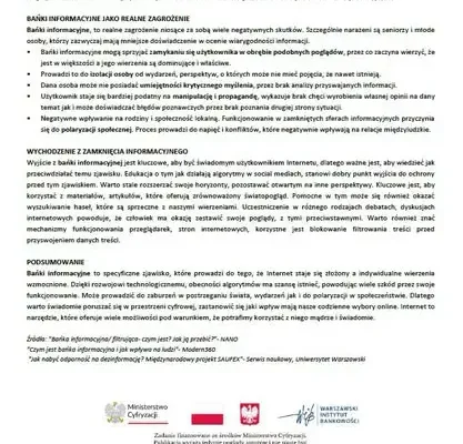 Fundacja WIB przygotowała materiały edukacyjne o dezinformacji dla Ministerstwa Cyfryzacji