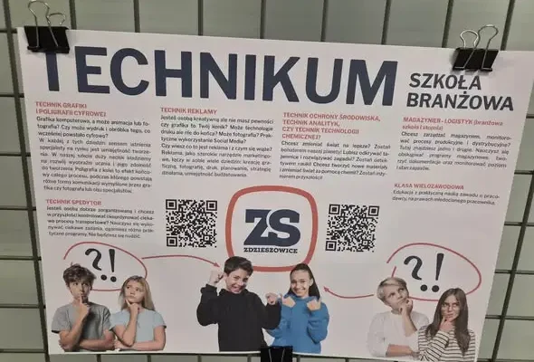 Ósmoklasiści z Zdzieszowic odkrywali zawody w Zespole Szkół im. Jana Pawła II