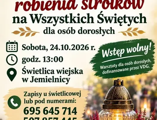 Warsztaty stroików na Wszystkich Świętych w Jemielnicy – zapisy trwają