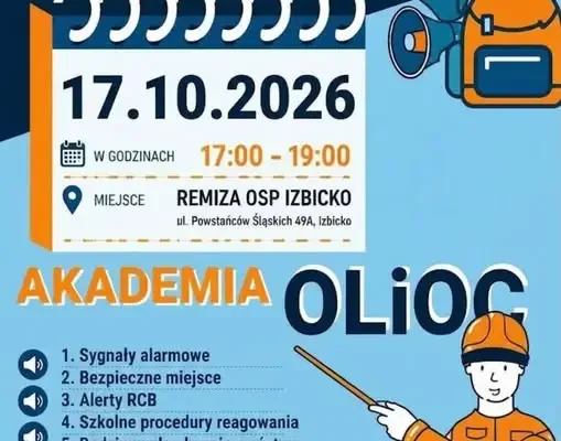 Akademia OLiOC w Izbicku – bezpłatne spotkanie o bezpieczeństwie już 17 października