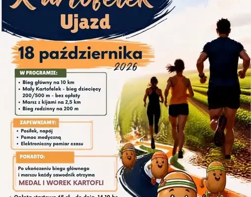 VI Bieg Szlakiem Bursztynowym „Kartofelek” w Ujeździe – sportowa niedziela dla całych rodzin