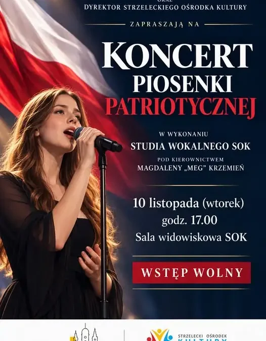 Koncert Piosenki Patriotycznej w Strzelcach Opolskich – 10 listopada