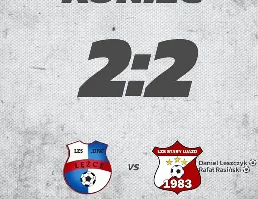 Remis 2-2 w wyjazdowym meczu z LZS Łężce